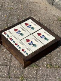 Kastje met 8 lades onbewerkt +\-45x45cm