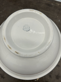 Grote hoge schaal met grote bloem 29 centimeter