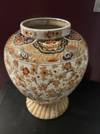 Vintage Japanse Satsuma vaas met deksel 36cm