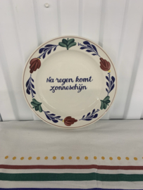 Wandbord naar regen komt zonneschijn Boch