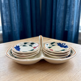 Petitfourhouder met 6 schoteltjes