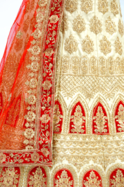 Lehnga Gold- Red