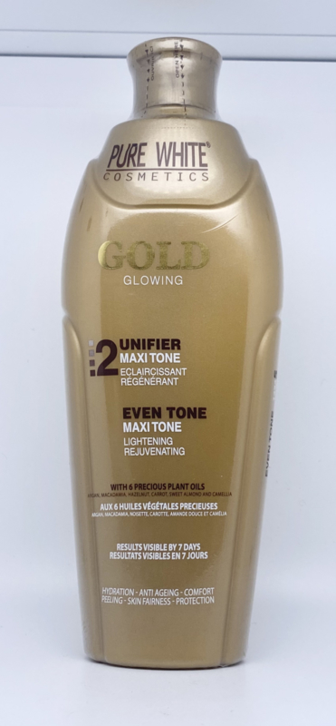Pure white sale gold cream