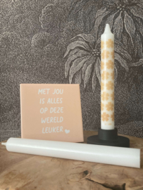 Cadeauset Tegeltje Met jou is alles op deze wereld leuker