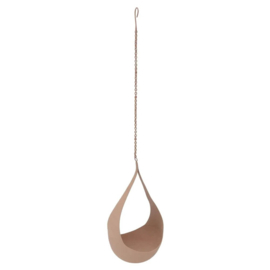 Hanger voor waxinelichtje druppel L roze