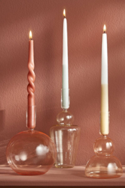 Set van 2 kaarsen lichtgroen