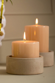 Stompkaars hoogglans apricot 10x10cm