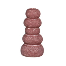 Vaas Pebble donkerroze 15cm