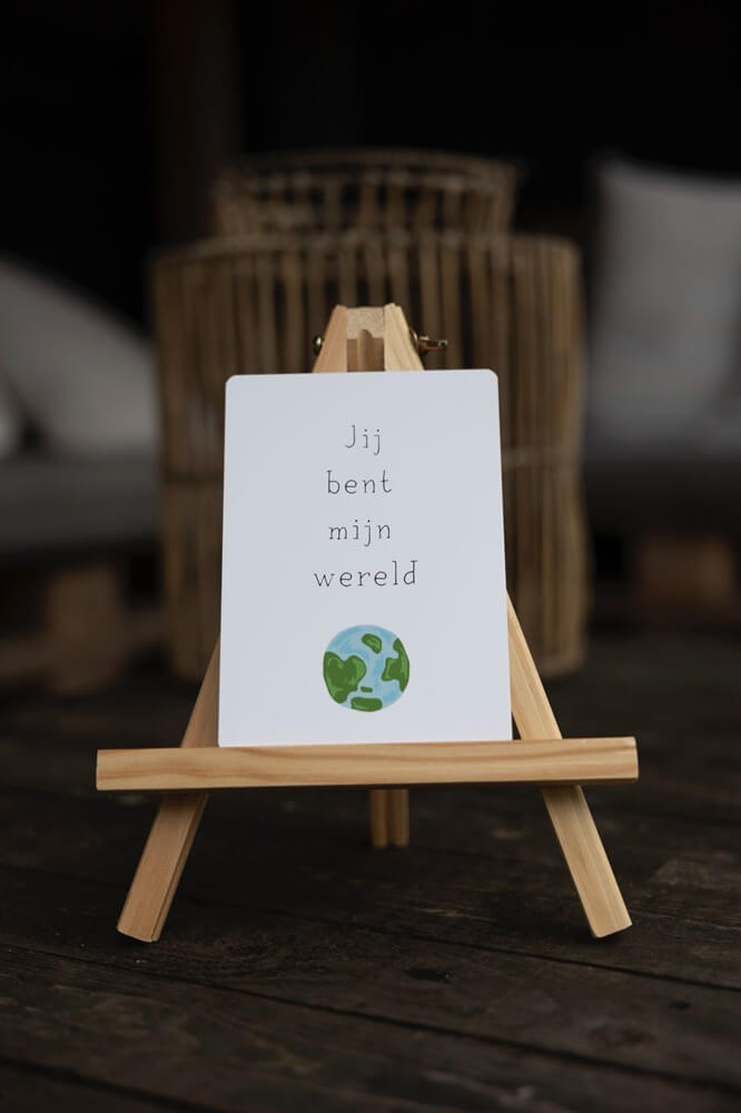 Kaartje Jij bent mijn wereld