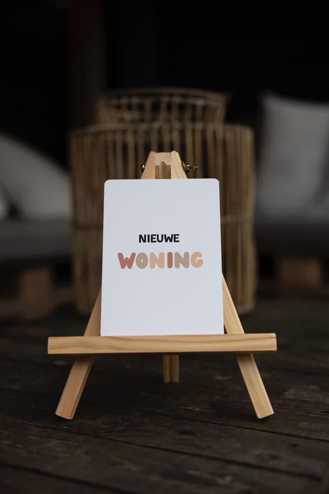 Kaartje Nieuwe woning