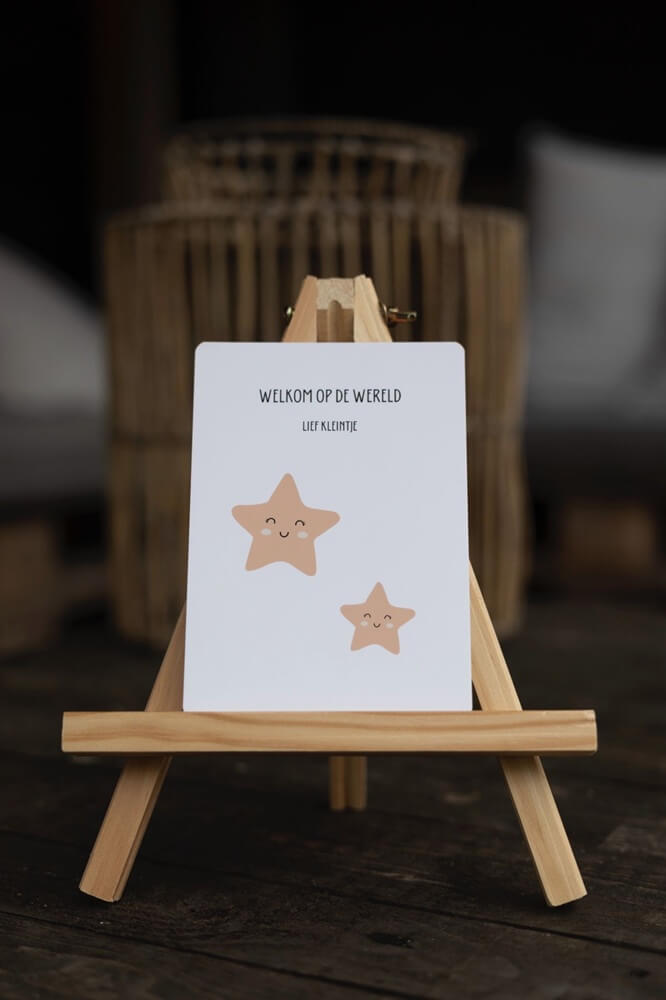 Kaartje Welkom op de wereld lief kleintje