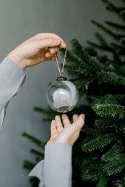 Kerstbal Cis met veren