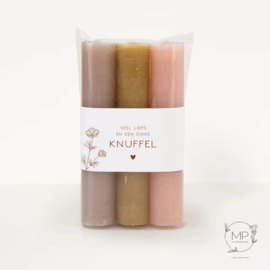 Set van 3 kaarsen Dikke Knuffel