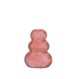 Vaas Pebble roze-oranje 9,5cm