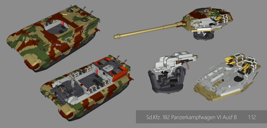 Cobi 2808 Pz.Kpfw. Tiger II Ausf. B Königstiger 1:12