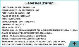 Cobi 4847 U-Boot U-96 Typ VIIC