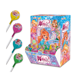 Lollipop met kauwgom Winx 16gr.