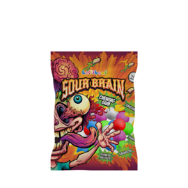 Sour Brain (zure smaak) kauwgom 80gr. zakje