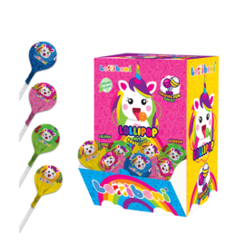 Lollipop met kauwgom Unicorn 16gr.