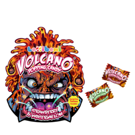 Volcano popping candy (aardbei-watermeloen)