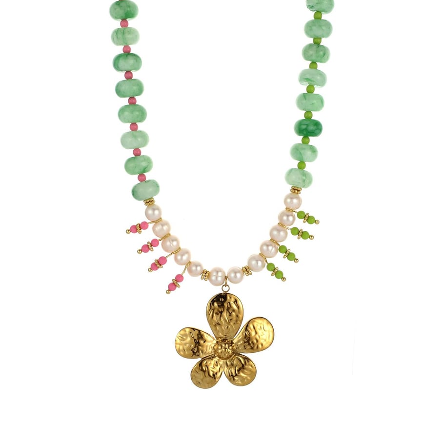 FLORAL BLUES NECKLACE