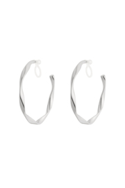 TWIST HOOP CLIP EARRINGS