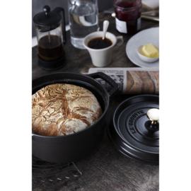STAUB LA COCOTTE Gietijzeren braadpan 22 cm / 2,5 l, Rond, Zwart
