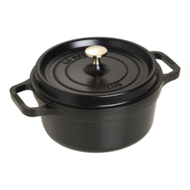 STAUB LA COCOTTE Gietijzeren braadpan 22 cm / 2,5 l, Rond, Zwart