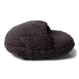 Teddy voetenwarmer antraciet