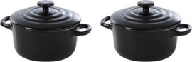 BK | Cocottes Ø10cm - 2 keramieken braadpannetjes