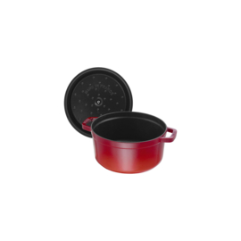 STAUB LA COCOTTE Gietijzeren braadpan 24 cm / 3,8 l, Rond, Kersenrood