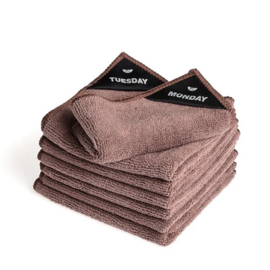 KLUD | Microvezeldoekjes met weekdagmarkering | Mauve