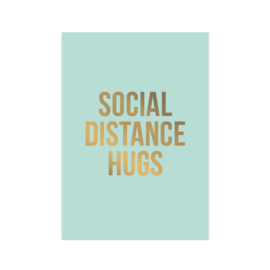 Kaart 'Social distance hugs'