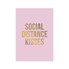 Kaart 'Social distance kisses'