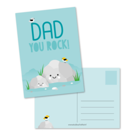 Kaart 'Dad you rock!'