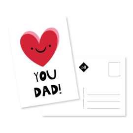Kaart 'Love you dad!'