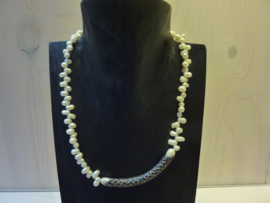 Ketting moonstone en zilver