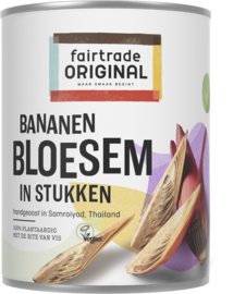 Bananenbloesem in stukken