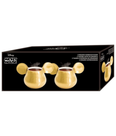 Disney Mickey Espresso tassen  Keramik 3D goud(per 2st./doos)