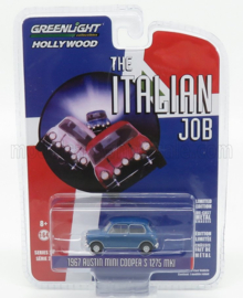 GREENLIGHT - 1/64 - AUSTIN - MINI COOPER S 1275 MKI 1967 - THE ITALIAN JOB - LIGHT BLUE