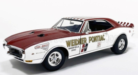 ACME-MODELS - 1/18 - PONTIAC - FIREBIRD FIRST RAM AIR II COUPE WEIDNER PONTIAC RACING 1968 - WHITE RED LIMITED EDITION(28-10-2024)