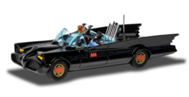 CORGI - 1/46 - BATMAN - BATMOBILE WITH FIGURES BATMAN + ROBIN - RE-EDITION OF ONE OF THE MOST IMPORTANT CORGI TOYS MODELS - BLACK (28-10-2024)