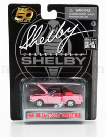 SHELBY-COLLECTIBLES - 1/64 - FORD USA - MUSTANG SHELBY GT 500KR CABRIOLET OPEN 1968 - PINK