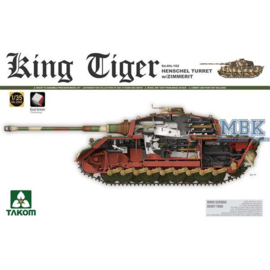 TAKOM MODEL 1/35 King Tiger Henschel w/Zimmerit - full INTERIOR (02-11-2024)
