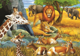 Art-puzzel 200 stuks XXL Savannah
