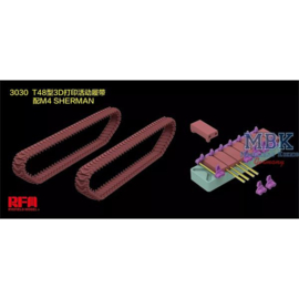 RYE FIELD MODEL 1:35 M4 SHERMAN T-48 type workable tracks (3D PRINTED) (07-02-2025)