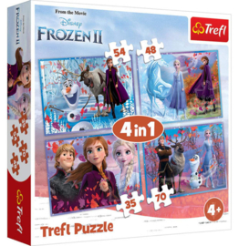 Trefi 35-48-54-70 stuks Disney Frozen 2 -  4in1
