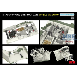 RYE FIELD MODEL 1:35 M4A3 76W VVSS Sherman late STANDARD full interior (07-02-2025)
