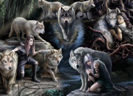 Bluebird 1500 stuks Anne Stokes - Wolf Collage