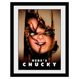 chucky Framed Foto here is chucky
